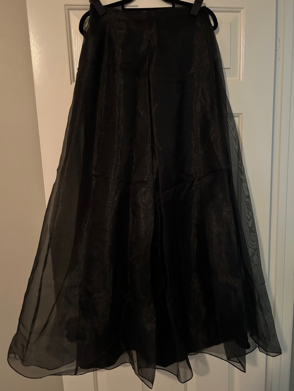 Alex Evenings Black A-Line Full-Length Ball Skirt